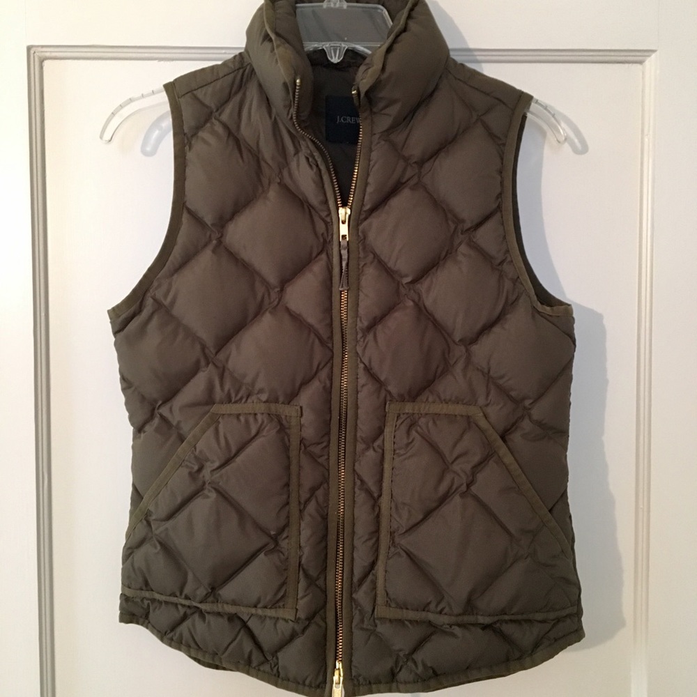J.Crew Puffer Vest - Army Green